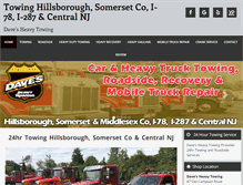 Tablet Screenshot of davesheavytowing.com